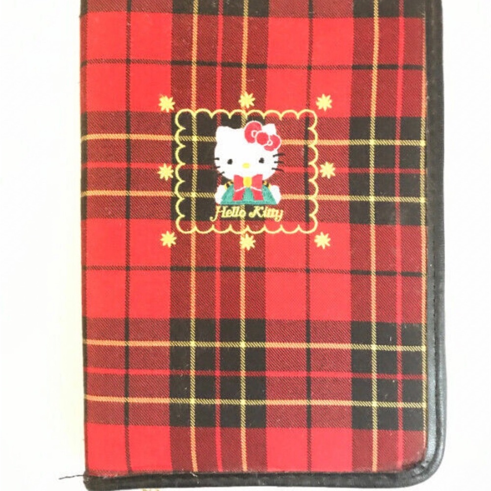 Hello Kitty red plaid diary